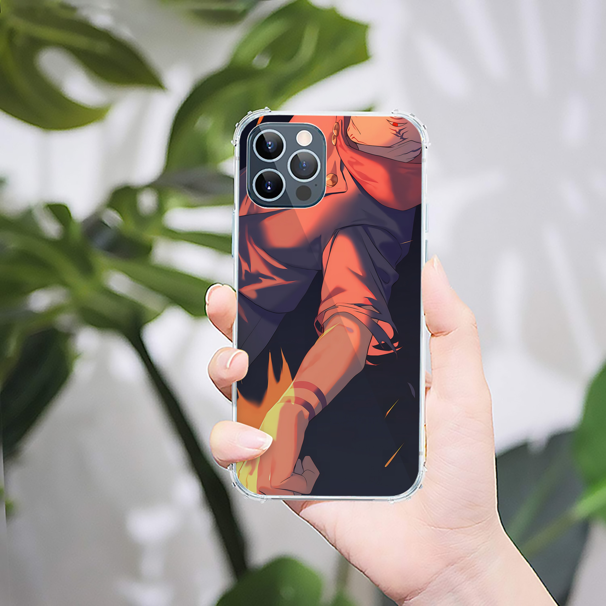 （画像用） 呪術廻戦 Jujutsu Kaisen 【iPhone 12シリーズ対応】透明スマホケース（クリアソフトケース）